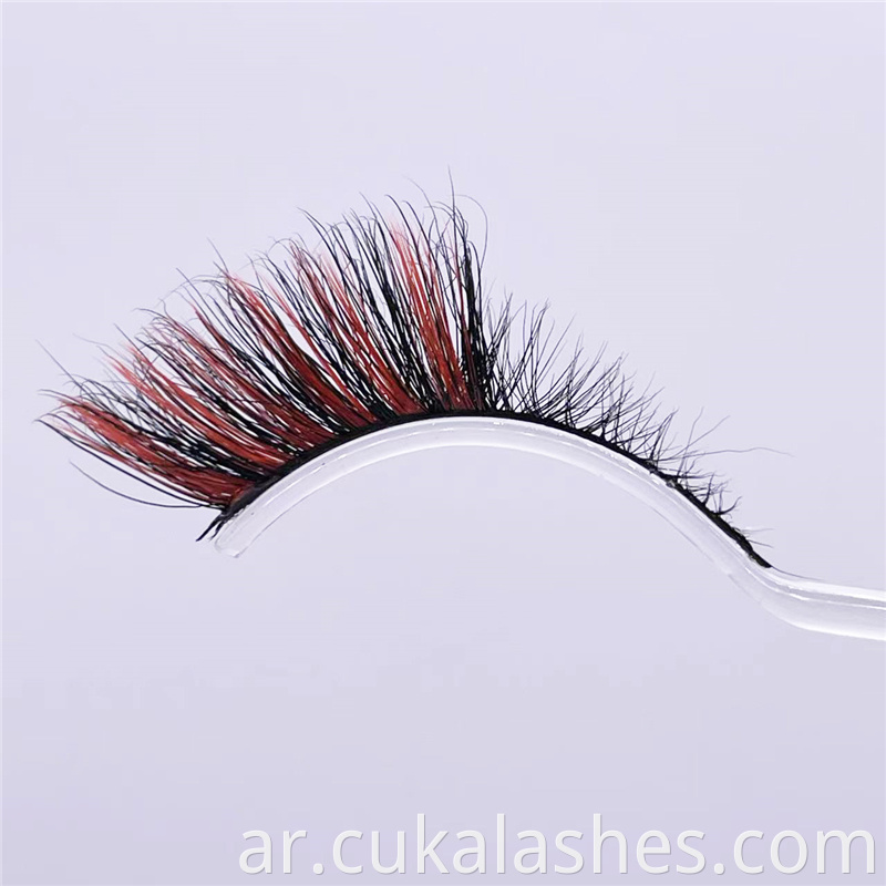 Red Cat Eye False Lashes